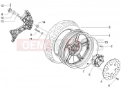 Rear wheel - Gilera Runner 125 VX 4T Serie Speciale 2007