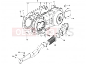 gilera 2005 Runner 200 VXR 4T (ZAPM464) Crankcase cover - Crankcase cooling