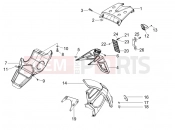gilera 2005 Runner 200 VXR 4T (ZAPM464) Rear cover - Splash guard
