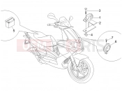 gilera 2005 Runner 200 VXR 4T (ZAPM464) Remote control switches - Battery - Horn