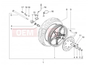 gilera 2006 Runner 200 VXR 4T (ZAPM464) Front wheel