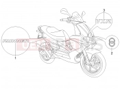 gilera 2006 Runner 200 VXR 4T (ZAPM464) Plates - Emblems