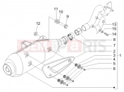gilera 2006 Runner 200 VXR 4T (ZAPM464) Silencer