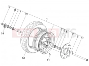 gilera 2005 Stalker 50 Front wheel