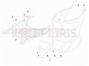 gilera 2009 Stalker 50 középső idom - lábtartó