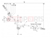 gilera 2011 Stalker 50 Handlebars - Master cil.