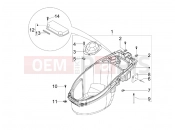 gilera 2011 Stalker 50 Helmet huosing - Undersaddle