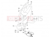 Front shield - Gilera Stalker 50 Special Edition 2008