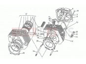 Cylinder head - Motoguzzi SP 750 1991