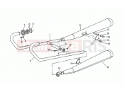 Exhaust unit - Motoguzzi SP 750 1991