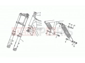 Front/rear shock absorber - Motoguzzi SP 750 1992
