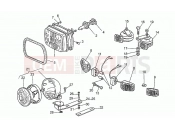 MOTOGUZZI V 75 PA Vecchio Tipo 750 Headlight-Horn