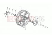 MOTOGUZZI V 75 PA Vecchio Tipo 750 Rear wheel
