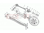 MOTOGUZZI V 75 PA Vecchio Tipo 750 Swing arm