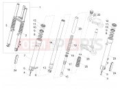 MOTOGUZZI V7 III Carbon 750 Front fork Kaifa