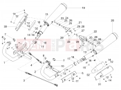 MOTOGUZZI V7 III Stone 750 ABS (USA) Exhaust pipe