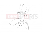 MOTOGUZZI V7 III Stone 750 ABS (USA) Front mudguard-Pillar