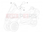 PIAGGIO MP3 125 ie 2008-2011 (EMEA) tükör