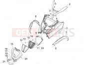 PIAGGIO MP3 125 ie 2008-2011 (EMEA) első idom