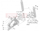 PIAGGIO MP3 125 ie 2008-2011 (EMEA) hátsó teleszkóp - lengéscsillapító