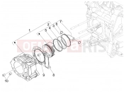 PIAGGIO MP3 125 ie 2008-2011 (EMEA) Cylinder-piston-wrist pin unit