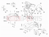 PIAGGIO MP3 125 ie 2008-2011 (EMEA) kerékdob - sárvédő