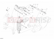 DUCATI 2007 Superbike 1098 S Tricolore REAR SHOCK ABSORBER » SWING ARM