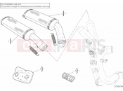 DUCATI 2007 Superbike 1098 S Tricolore EXHAUST SYSTEM 102DB » EXHAUST SYSTEM