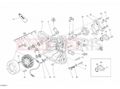 DUCATI 2007 Superbike 1098 S Tricolore GENERATOR COVER - WATER PUMP » COOLING SYSTEM