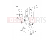 Crankshaft/Piston - Kawasaki KDX250 (KDX250-E2) 1992