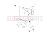 Side Cover/Chain Case - Kawasaki KDX250 (KDX250-E2) 1992