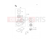 Cylinder/Piston(s) - Kawasaki KLE500 (KLE500-A2) 1992