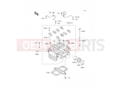 Cylinder Head - Kawasaki GPZ500S (EX500-E1) 1994