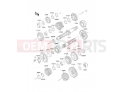 Transmission - Kawasaki GPZ500S (EX500-E1) 1994