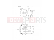 Crankcase Bolt Pattern - Kawasaki GPZ500S (EX500-E1) 1994