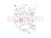 Carburetor - Kawasaki GPZ500S (EX500-E1) 1994