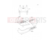 Decals(Red) - Kawasaki GPZ500S (EX500-E1) 1994
