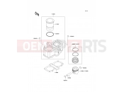 Cylinder/Piston(s) - Kawasaki KLE500 (KLE500-A13) 2003