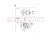 Crankcase Bolt Pattern - Kawasaki ER-6f (EX650A8F) 2008