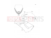Decals(Ebony) - Kawasaki ER-6f (EX650A8F) 2008