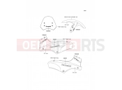 KAWASAKI 2009 Decals(Silver)