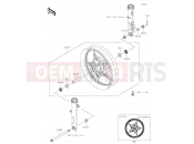 KAWASAKI NINJA 400 (EX400GJFA) Front Hub