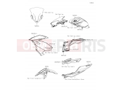 KAWASAKI NINJA 400 (EX400GJFA) Decals(Gray)