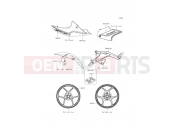 Decals(Gray) - Kawasaki ER-6n ABS (ER650FCF) 2012
