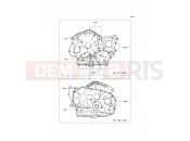 KAWASAKI VULCAN 900 CUSTOM (VN900CCF) Crankcase Bolt Pattern