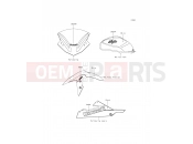 KAWASAKI NINJA 300 ABS (EX300BDF) Decals(White)