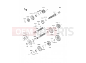 Transmission - Kawasaki D-TRACKER 125 (KLX125DEF) 2014