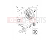 Rear Hub - Kawasaki ER-6n (ER650EEF) 2014