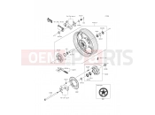 Rear Hub - Kawasaki NINJA 300 ABS (EX300BEFA) 2014