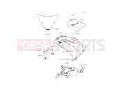 Decals(Green) - Kawasaki ER-6f ABS (EX650FFF) 2015